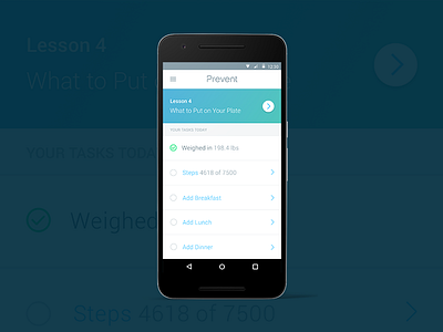 Prevent Dashboard / Task list android dashboard list prevent task todo track