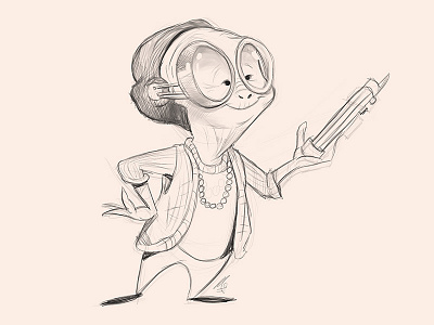 Little Maz character design maz kanata sketch