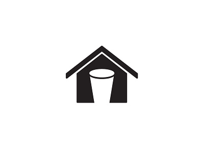 Beer + Dog House beer branding design dog glass house logo