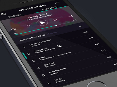 Favorites daily ui favorites music play playlist songs ui