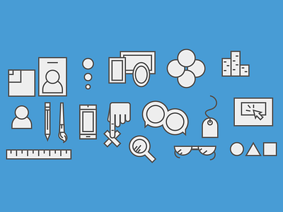 Linecons icons line icons minimal monocromatic