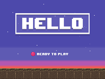 Hello Dribbble! 8 bit arcade debut dribbble first shot pixel art thanks