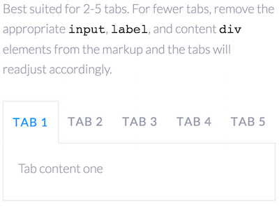 Flexible Tabs flexbox navigation style guide tabs ui ux