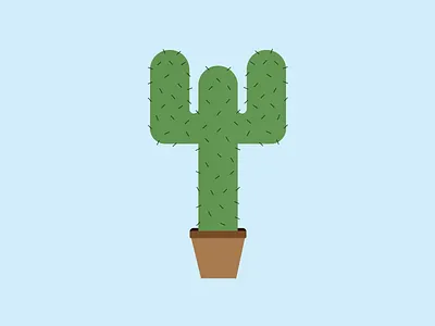 Cactus cactus doodle green plant