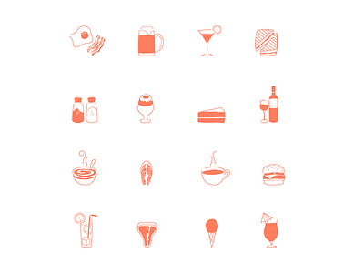 restaurant icons food icons restaurant vector