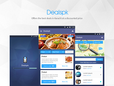 Dealspk android applciation deals food fooddeals foursquare location map mobileapp