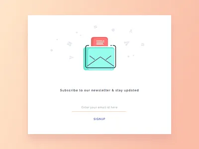 Day 4 - Newsletter Signup challenge daily ui design email newsletter product signup