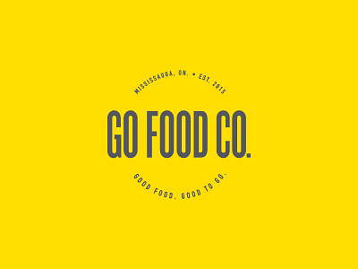 Go Food Co. Branding brand branding food logo restaurant toronto typography