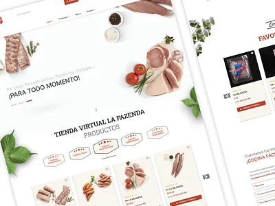 La Fazenda landing ui webdesign