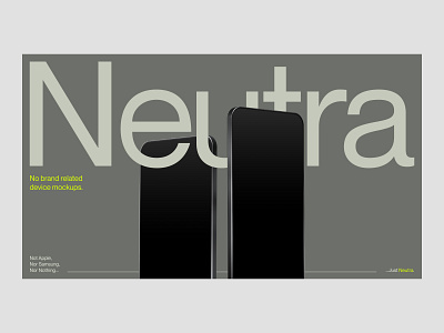 Neutra™ Mockups design mockups resources swiss design typography ui design visual design web design