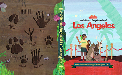 A Children's Encyclopedia of LA graphic design illustration photshop