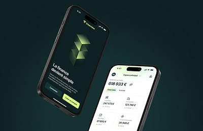 💰 Treeview – Take Control of Your Finances! android app application banking branding crypto finance gradient graphic design green illustration ios minimalist mobile real estate stock market ui ux