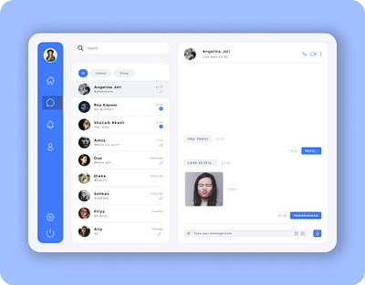 Direct Message Page design figma ui ui ux ux