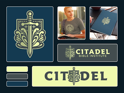 Citadel Bible Institute Branding branding church church design design graphic design illustration logo logos vector