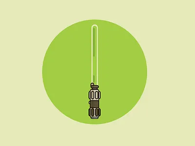 Yoda's Lightsaber illustration lightsaber yoda