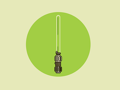 Yoda's Lightsaber illustration lightsaber yoda