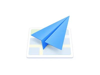 Amap blue icon map plane smartisan