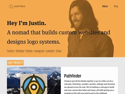 New Year, New Site logo design mark personal branding portfolio web design