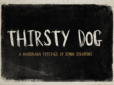 Thirsty Dog font font free handmade handwriting handwriting font typeface