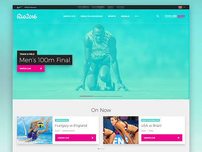 Who's Ready For Rio? olympics rio sports track ui design web website