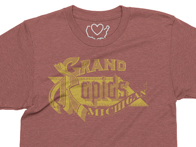 Grand Rapids, Michigan contest derek mohr grand rapids graphic design logo logo design michigan screenprint shirt design t shirt throwback typography