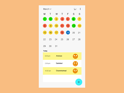 #DailyUI038 - Calendar 038 calendar dailyui daily ui