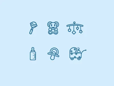 Baby Iconset icons iconset line