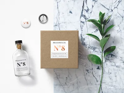 Brandminute Scene_03 branding logo mock up mockup packaging psd scene stationery template