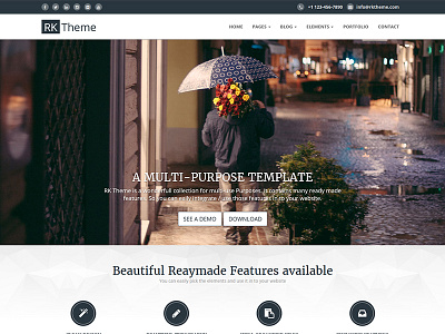 Rk Theme bootstrap business clean corporate theme