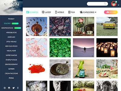 Pixbay Web Dashboard UI PC client clien dashboard pc pixbay ui web