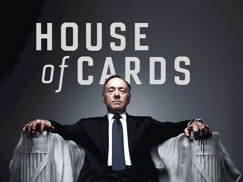House of Cards Flag Animation 2d animation american falg card cards flag house of cards netflix