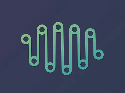 Chemistry or sound chemistry circles connected sound wave