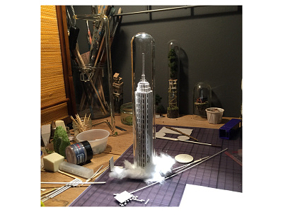 Work in progress nr.4 handmade making of micro matter skyscraper work in progress