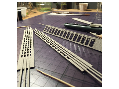 Work in progress nr.1 handmade making of micro matter skyscraper work in progress