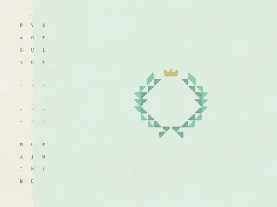 Incline Laurel crown geometric illustration laurel philadelphia triangle