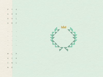 Incline Laurel crown geometric illustration laurel philadelphia triangle