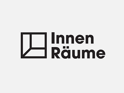 Innen Räume Logo design interior logo minimal