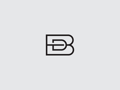 BD monogram b d icon letters logo monogram
