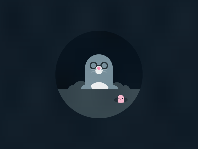 Nosey Mole 2d after animals cute dig effects glasses mole underground worm