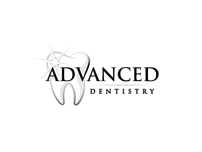 Advanced Dentistry Logo branding dental dentist dentistry logo mark oral orthodontics orthodontist serif teeth tooth