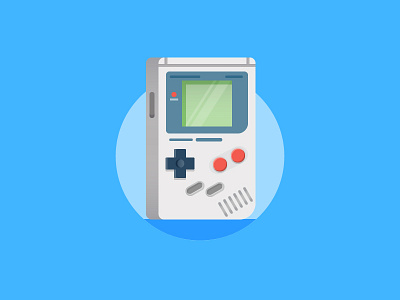 Gameboy game boy icon illustration nintendo vector