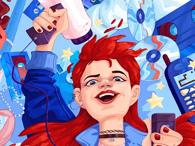 Pepsi's 90s in Romania 90s cd character colorful floppy disk nokia optical storage retro snake