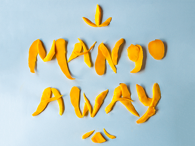 #champagnemango baking cooking culinary design festive food lettering foodtype mango type typography