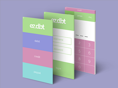 ez dbt app colors debit ecommerce mobile