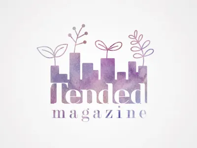 Tended logo (idea #1) buildings city garden logo magazine plants urban