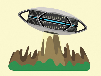 R.I.P Student Union building icon illustration shadows shape ufo union vector