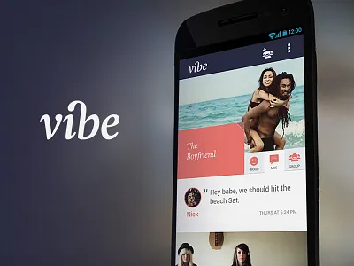Vibe App: Identity android application branding design identity mobile ui
