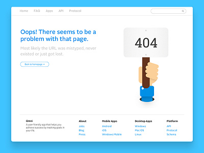 404 404 ui ux website white
