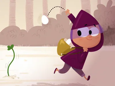 Eggplanter egg hoodie illustration kid lit