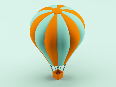 Airballoon 3d airballoon cgi illustration infographic